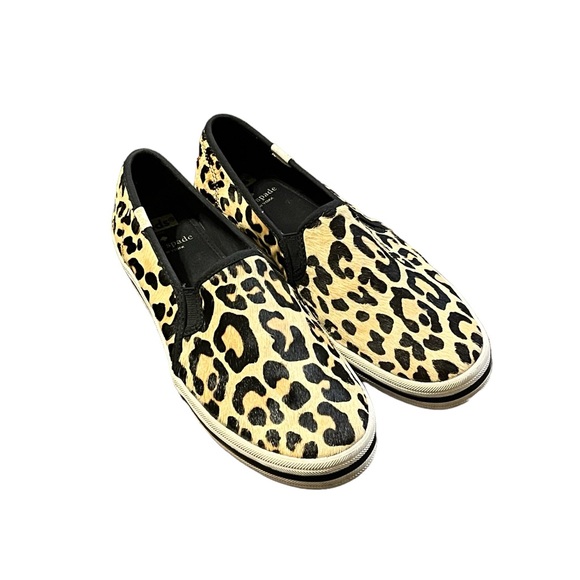 Keds Women's Kate Spade Double Decker Sneaker in Leopard - Picture 4 of 11